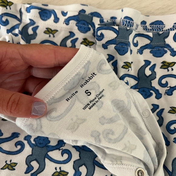 Roller rabbit blue pajamas size small - Picture 4 of 4